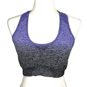 Gymshark Purple Gray Ombre Seamless Sports Bra Large